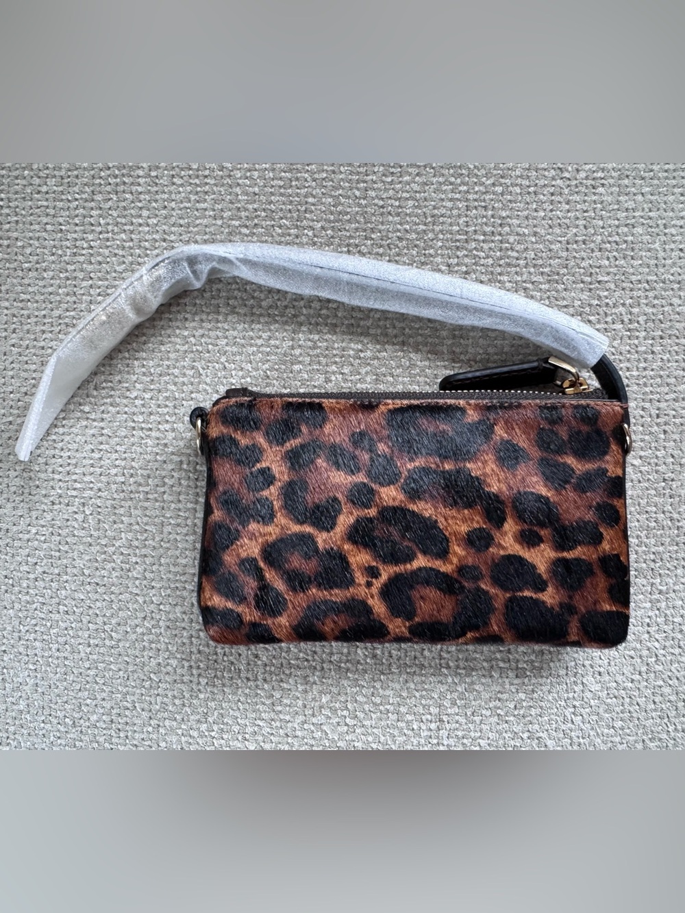 Madewell Leopard Haircalf Clip Strap Pouch - NWT - Picture 5 of 5